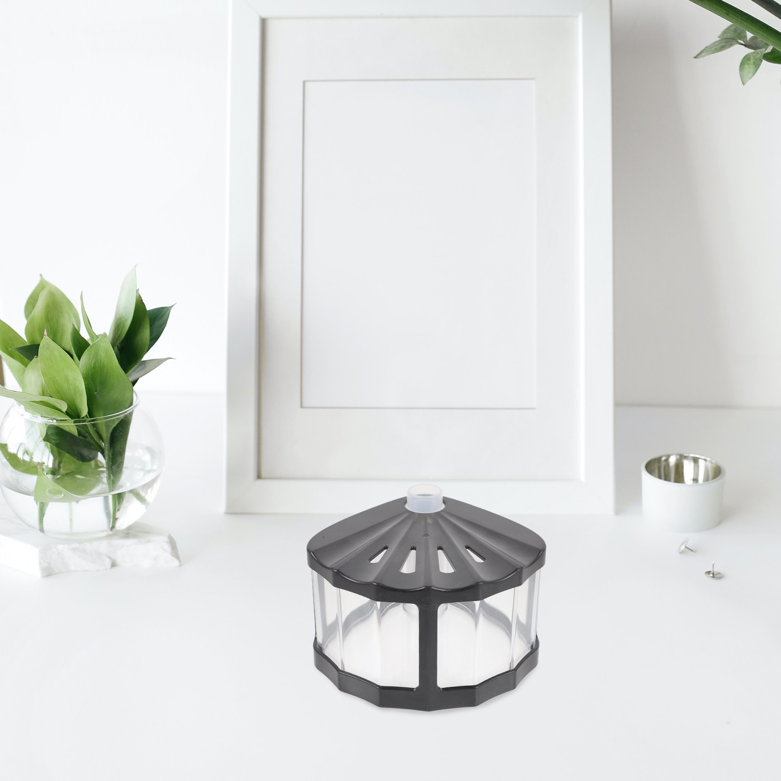 Betta Fish Tank - Mini Acquario Portatile in Plastica Trasparente,