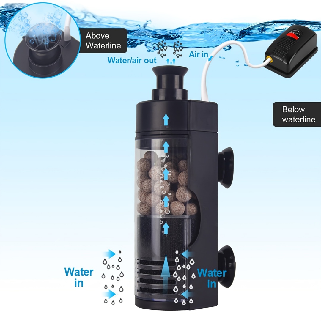 Betta Fish Tank - Filtro compatto in spugna bio montata