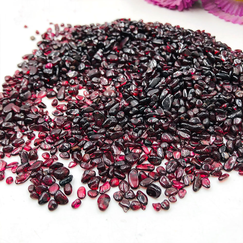 Fish Tank Gravel - 50 g/pacco lotto granato rosso naturale