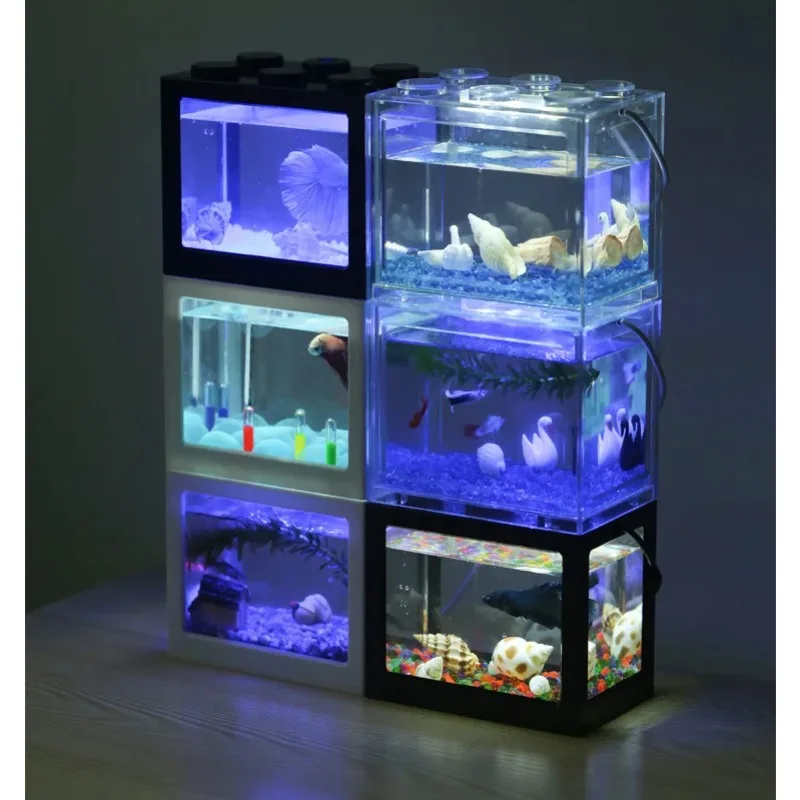 1L USB LED Desktop Mini Acquar - Aquarium Fish Betta recensione e prezzo