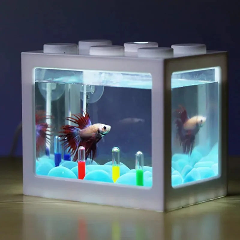 1L USB LED Desktop Mini Acquar - Aquarium Fish Betta recensione e prezzo
