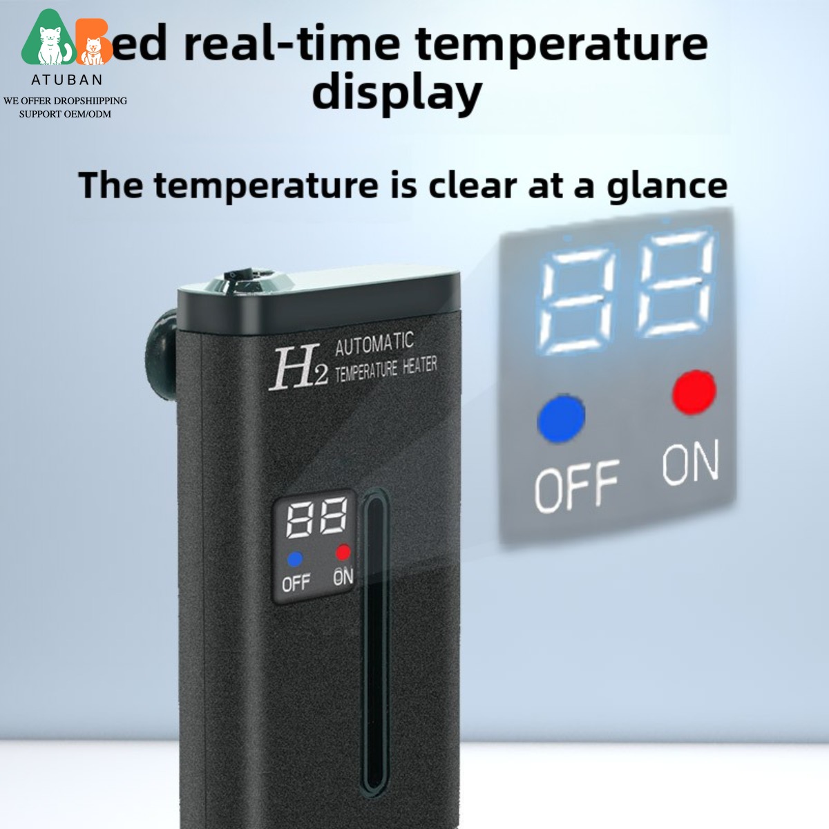 ATUBAN15-50W Mini riscaldatore - Fish Tank Heater recensione e prezzo
